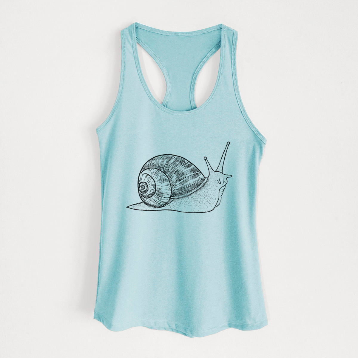 Brown Garden Snail - Cornu aspersum - Women's Racerback Tanktop