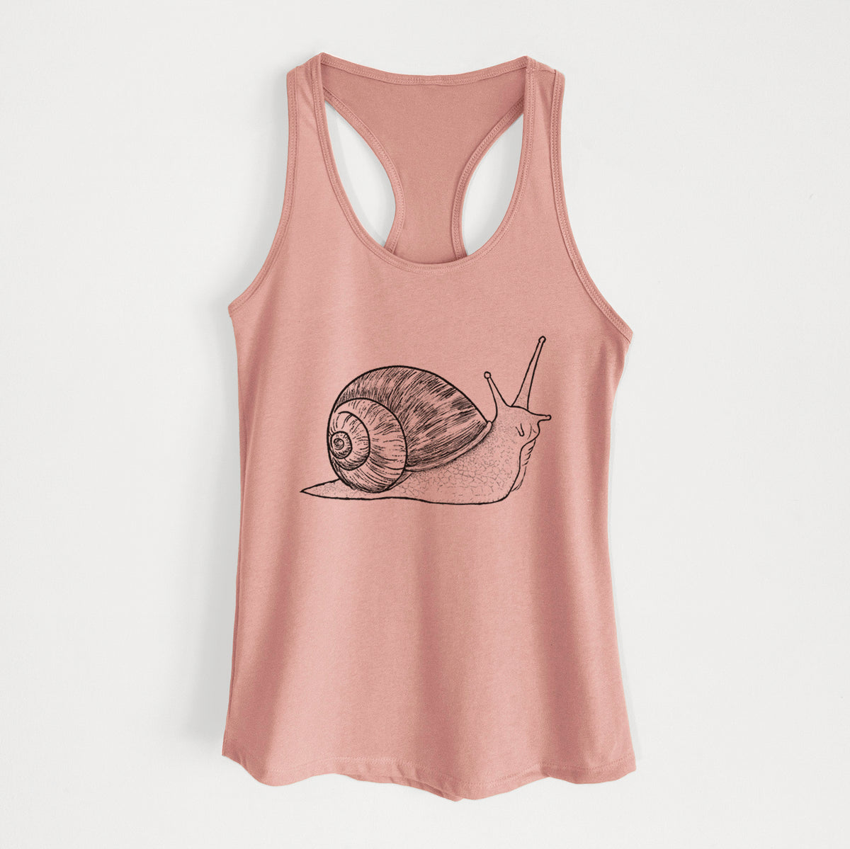 Brown Garden Snail - Cornu aspersum - Women's Racerback Tanktop