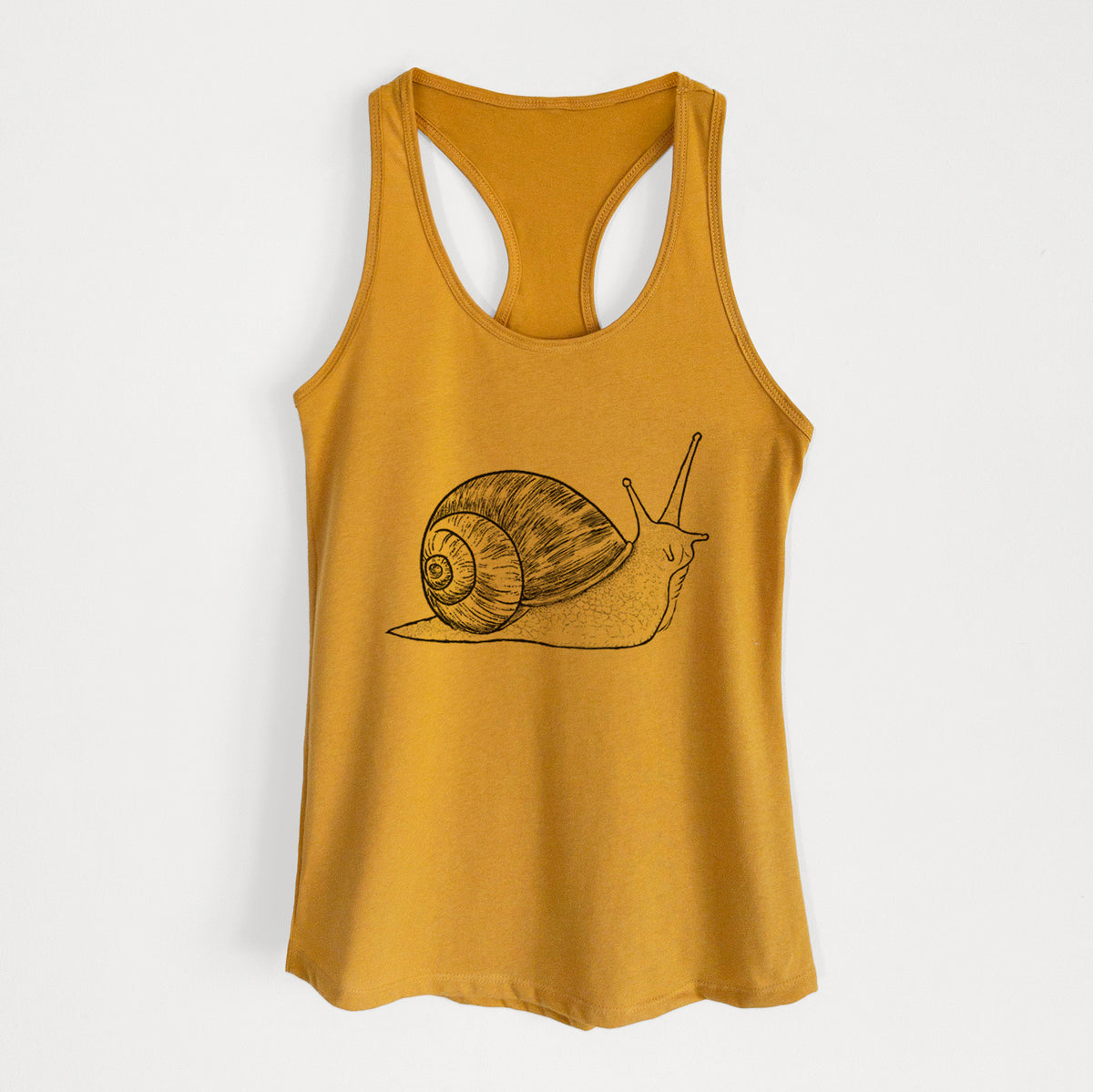 Brown Garden Snail - Cornu aspersum - Women's Racerback Tanktop