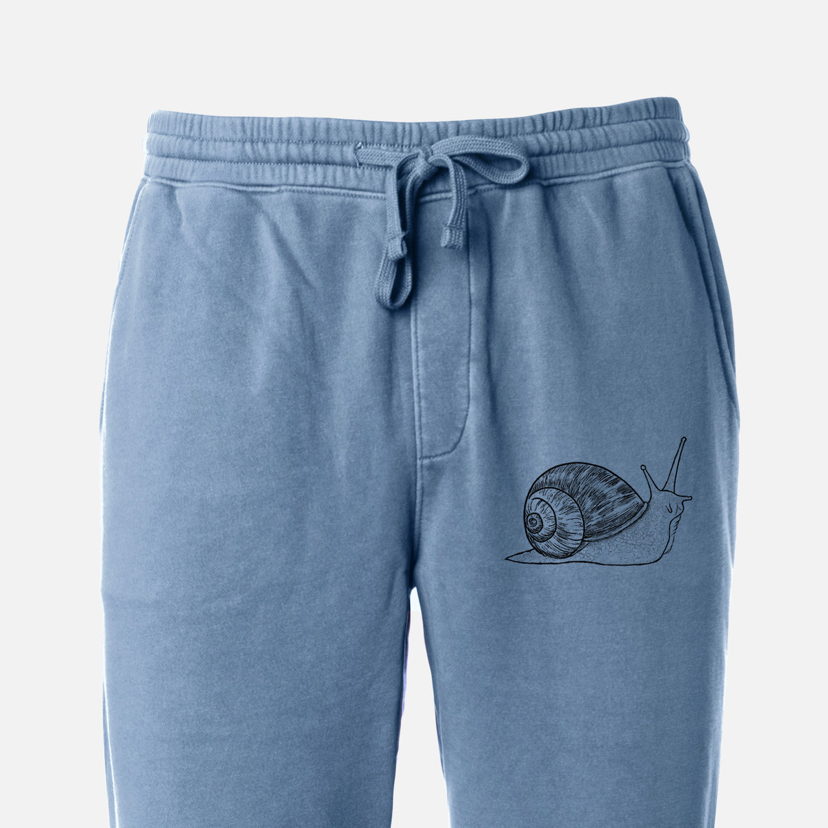 Brown Garden Snail - Cornu aspersum - Unisex Pigment Dyed Sweatpants