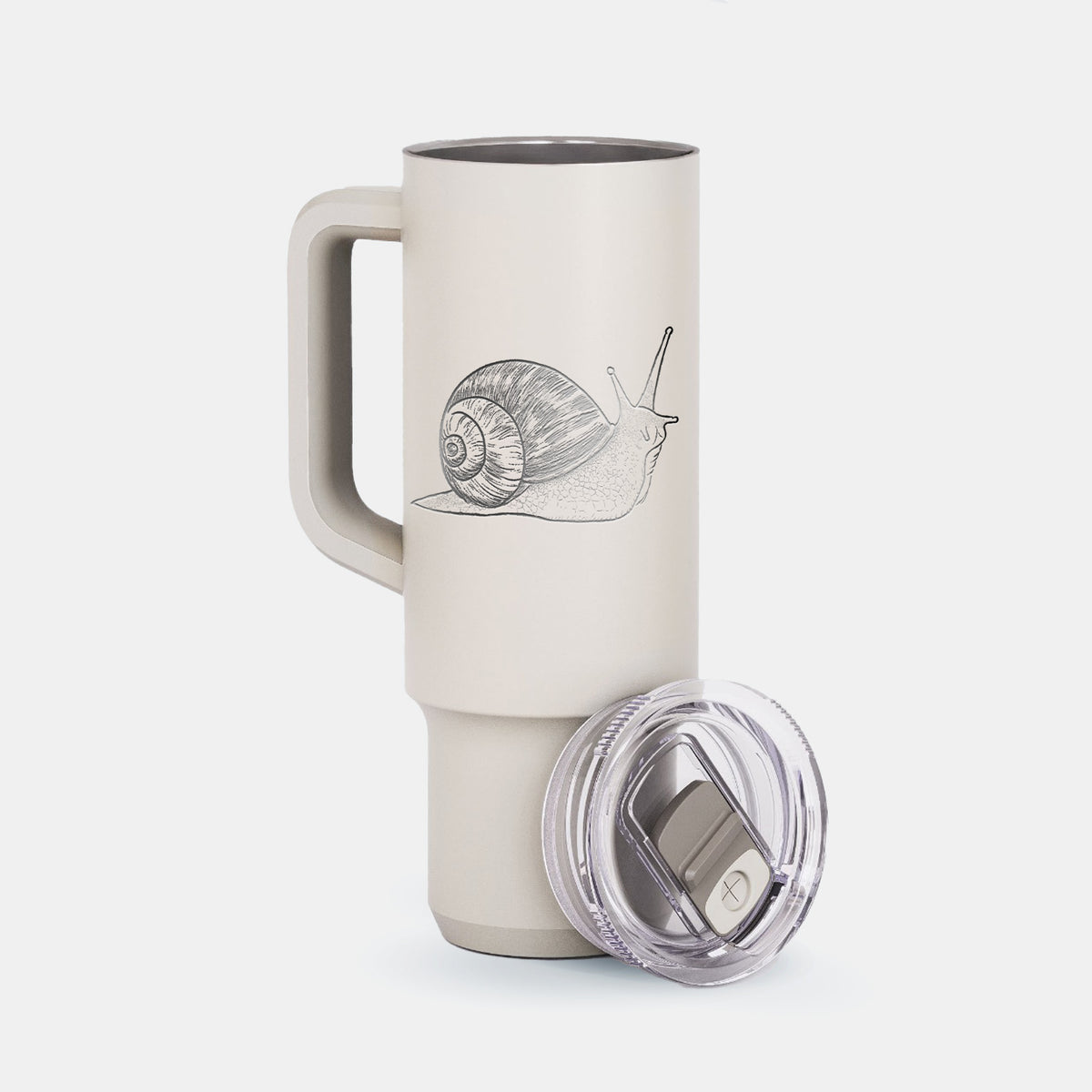 Brown Garden Snail - Cornu aspersum - 40oz Skinny Recharge Tumbler