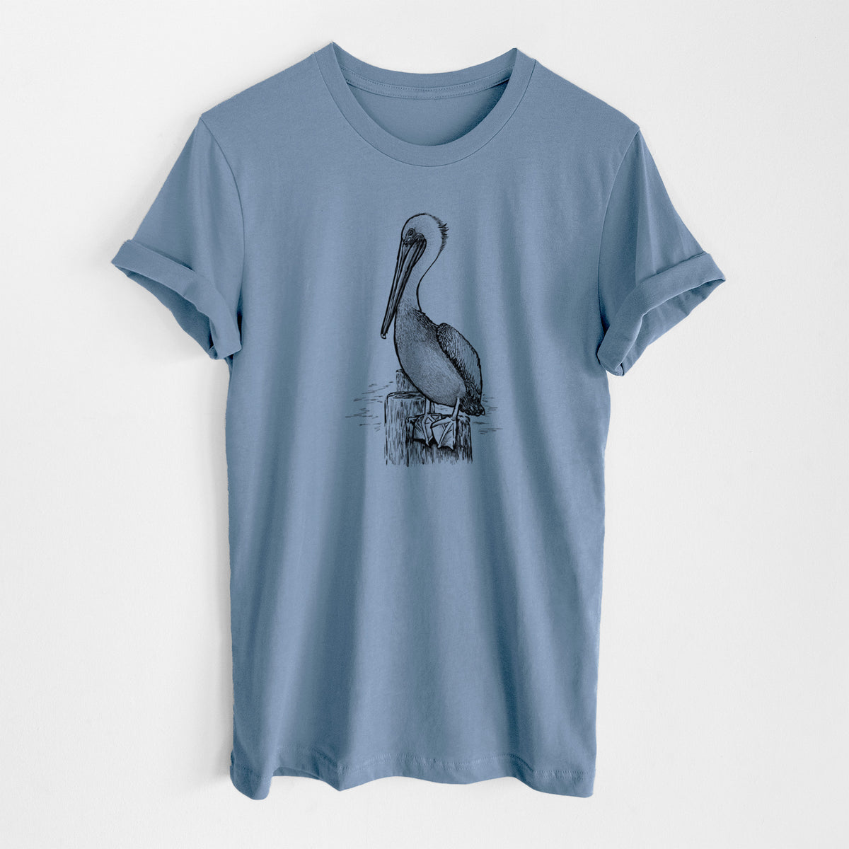 Pelecanus occidentalis - Brown Pelican - Lightweight 100% Cotton Unisex Crewneck