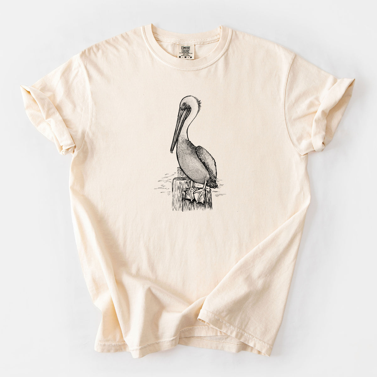 Pelecanus occidentalis - Brown Pelican - Unisex Comfort Colors Garment-Dyed Heavyweight T-shirt