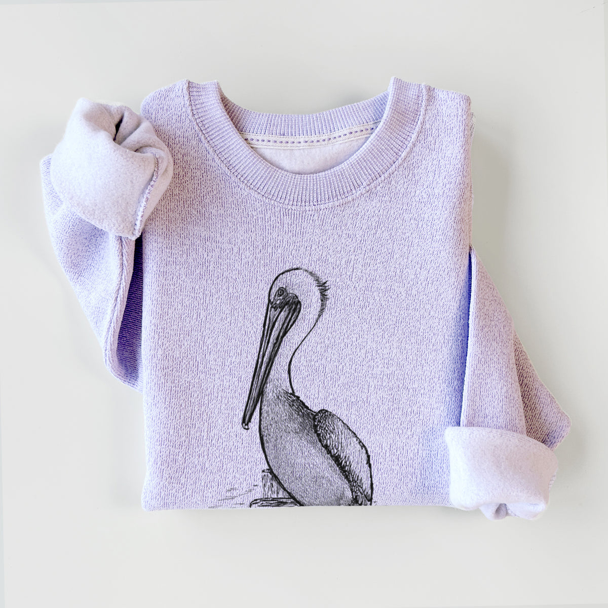 Pelecanus occidentalis - Brown Pelican - Knit Sweatshirt