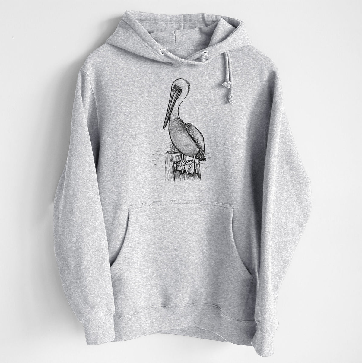 Pelecanus occidentalis - Brown Pelican - Heavyweight Fleece Hoodie