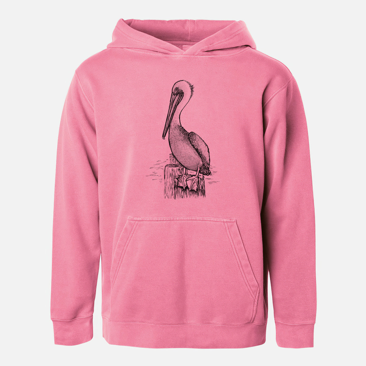 Pelecanus occidentalis - Brown Pelican - Youth Pigment Dyed Hoodie