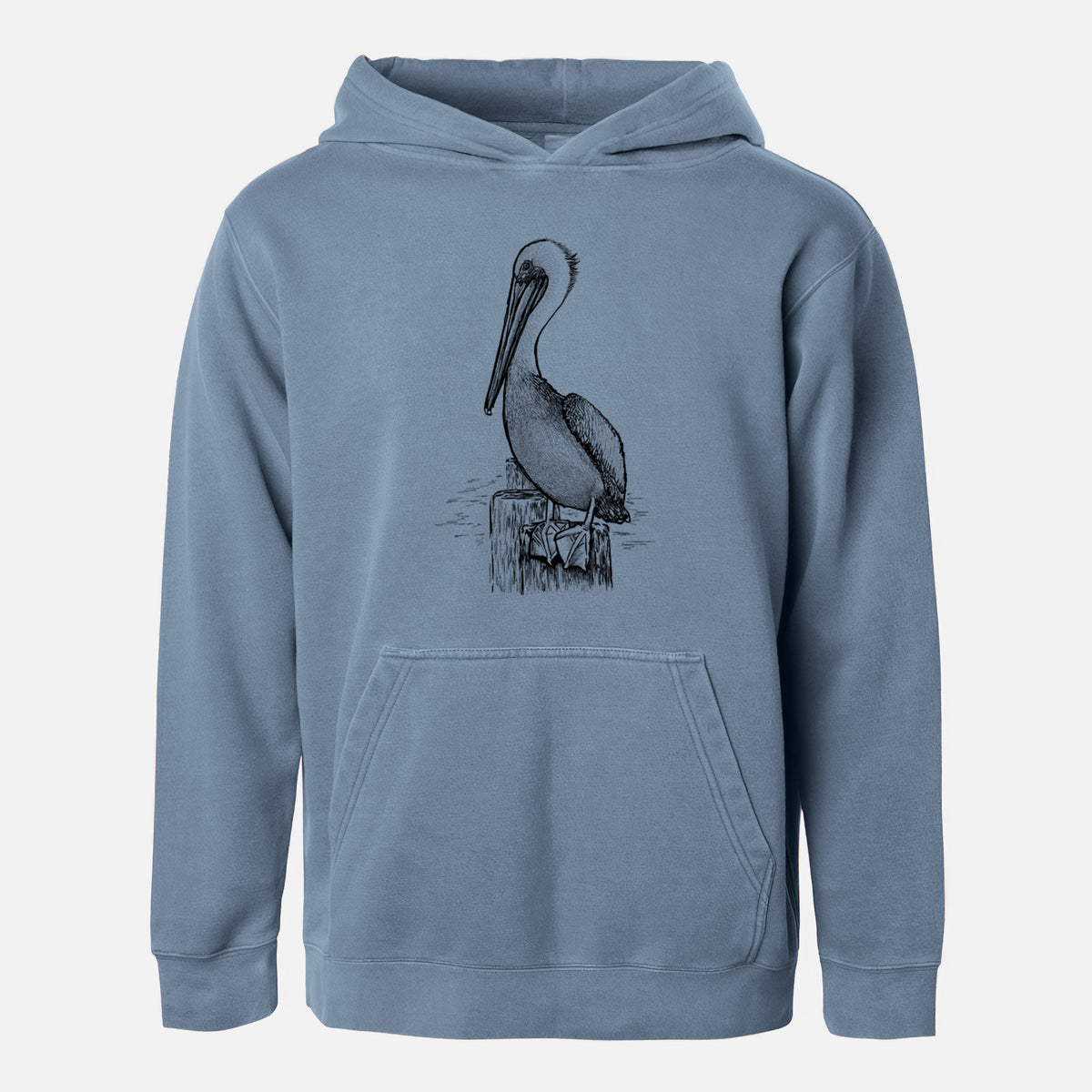 Pelecanus occidentalis - Brown Pelican - Youth Pigment Dyed Hoodie