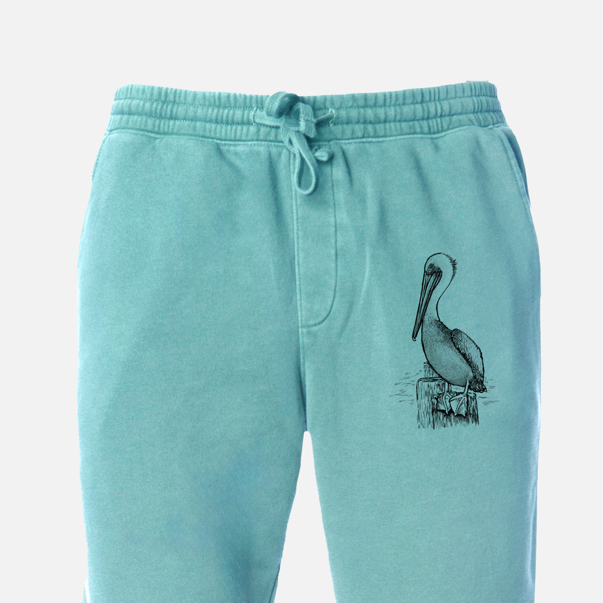 Pelecanus occidentalis - Brown Pelican - Unisex Pigment Dyed Sweatpants