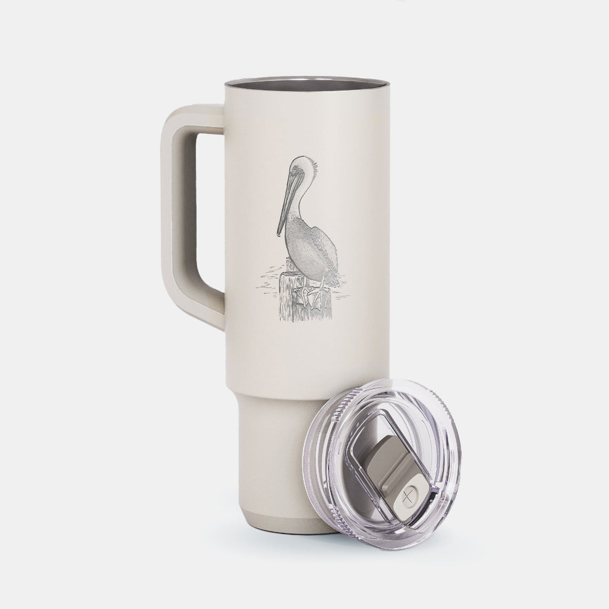 Pelecanus occidentalis - Brown Pelican - 40oz Skinny Recharge Tumbler