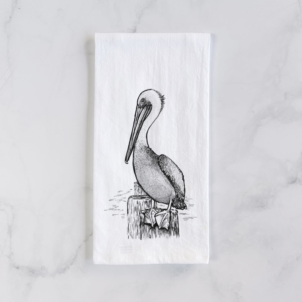 Pelecanus occidentalis - Brown Pelican Tea Towel