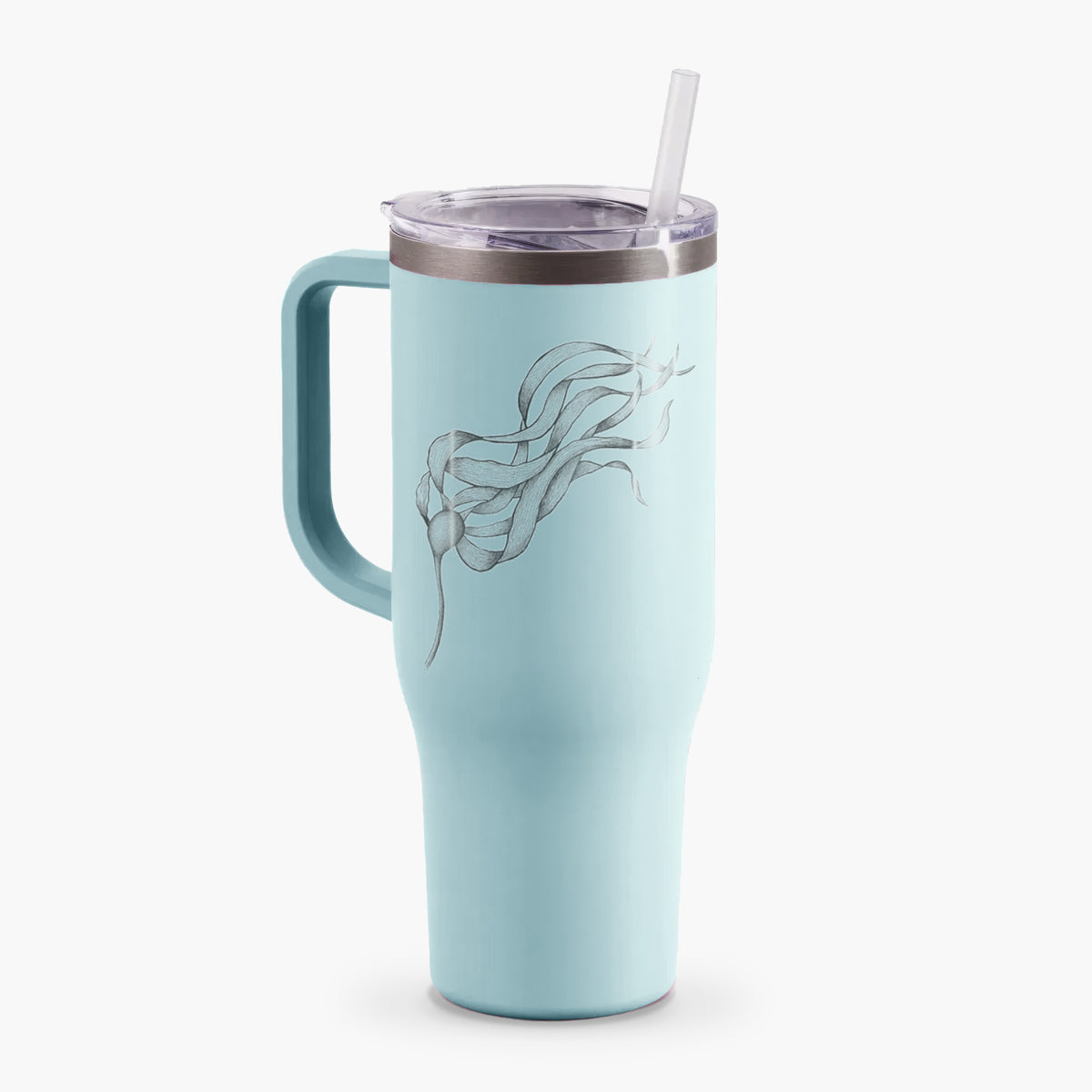 Bull Kelp - Nereocystis Luetkeana - 40oz Tumbler with Handle