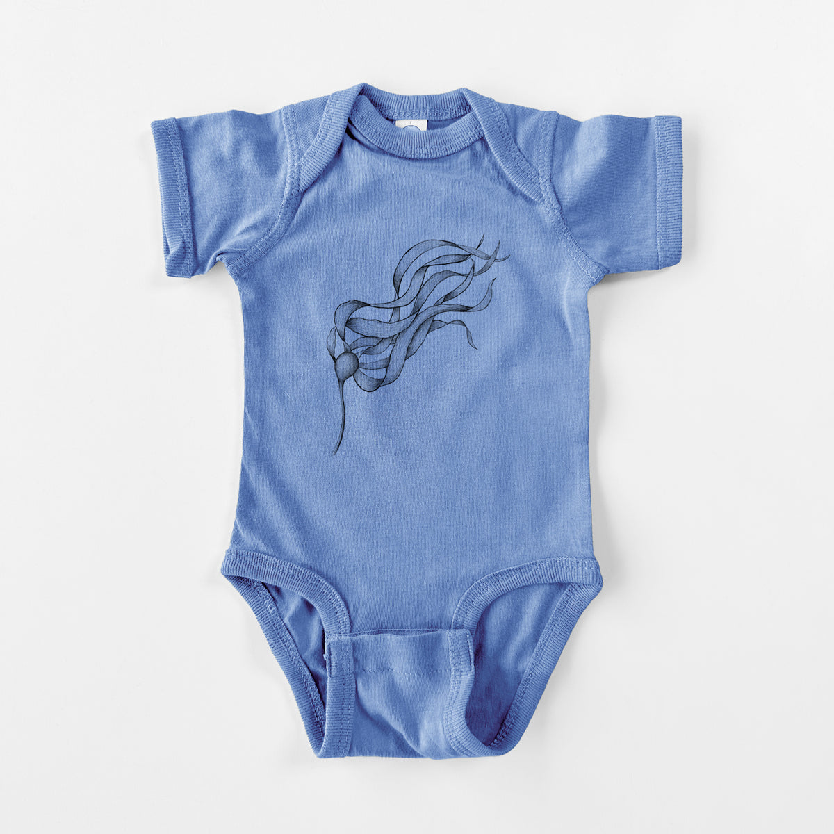 Bull Kelp - Nereocystis Luetkeana - Baby Fine Jersey Bodysuit
