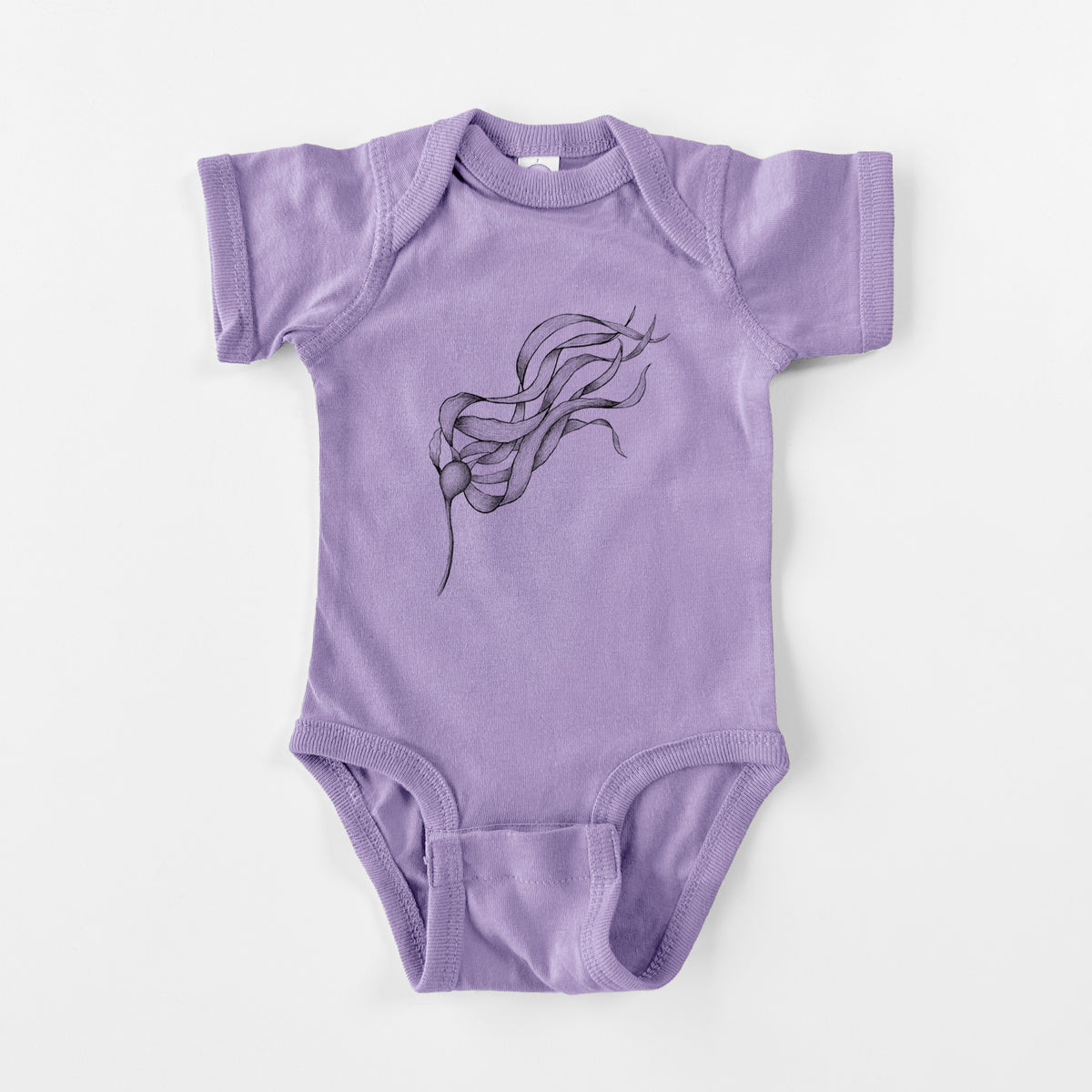 Bull Kelp - Nereocystis Luetkeana - Baby Fine Jersey Bodysuit