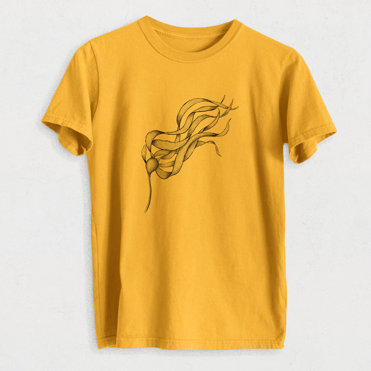 Bull Kelp - Nereocystis Luetkeana - Heavyweight Men&#39;s 100% Organic Cotton Tee