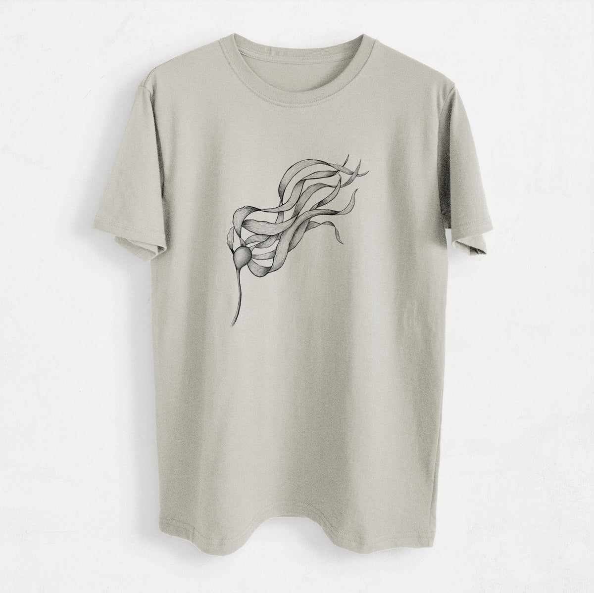 Bull Kelp - Nereocystis Luetkeana - Heavyweight Men&#39;s 100% Organic Cotton Tee