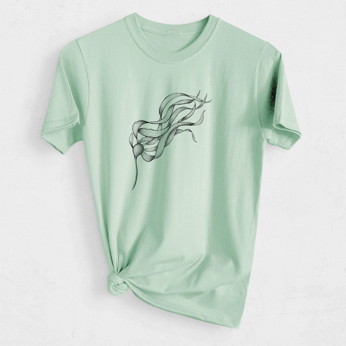 Bull Kelp - Nereocystis Luetkeana - Heavyweight Men&#39;s 100% Organic Cotton Tee
