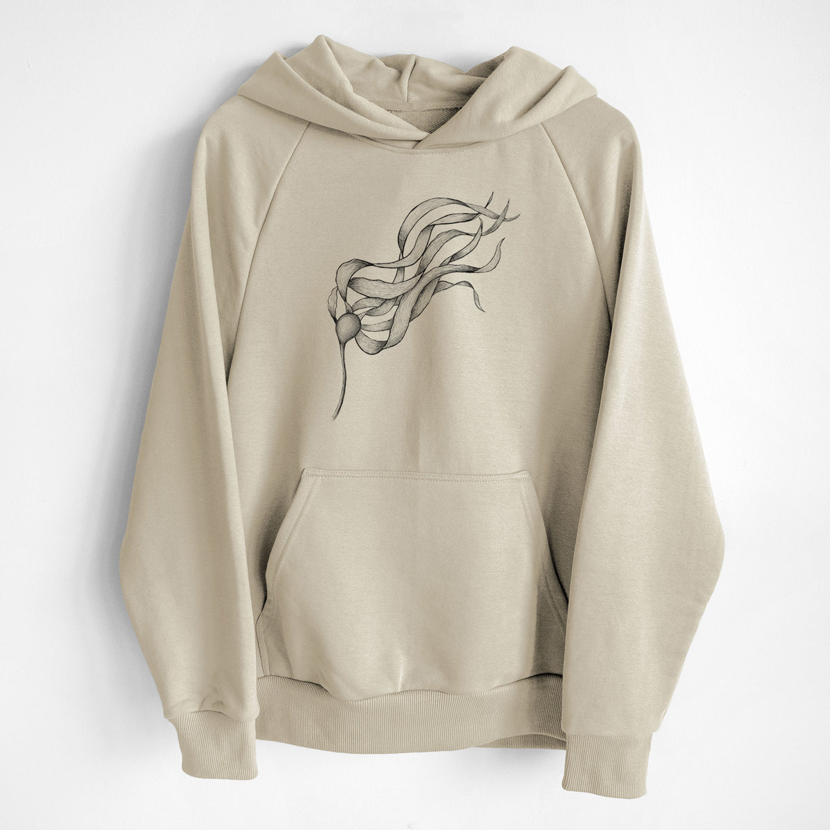 Bull Kelp - Nereocystis Luetkeana - UltraLuxe Heavyweight French Terry Hoodie