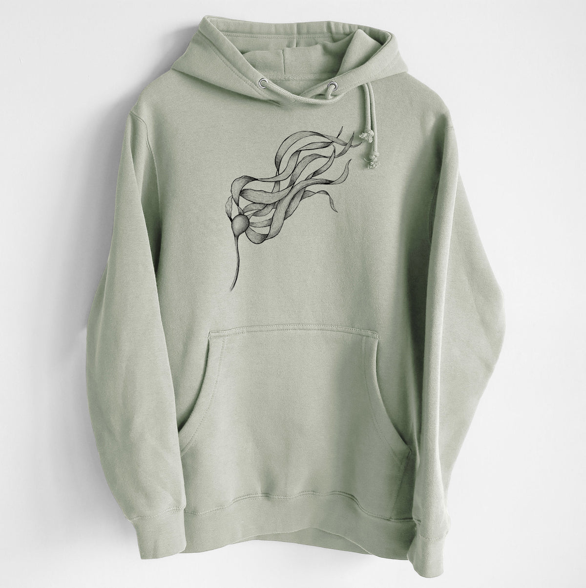 Bull Kelp - Nereocystis Luetkeana - Heavyweight Fleece Hoodie