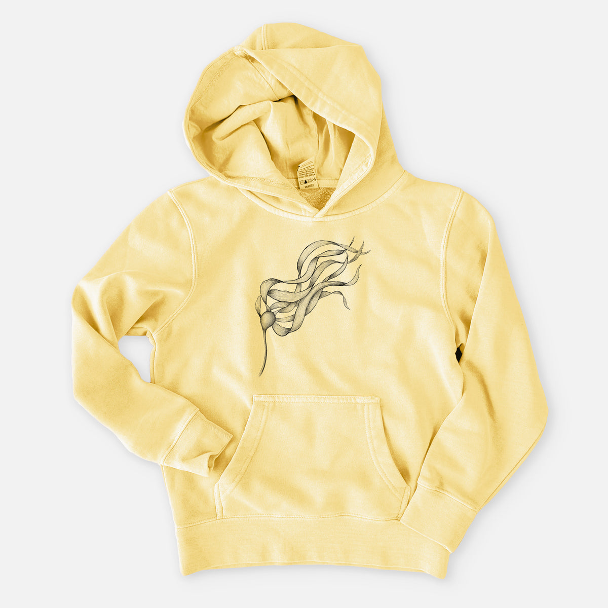 Bull Kelp - Nereocystis Luetkeana - Youth Pigment Dyed Hoodie