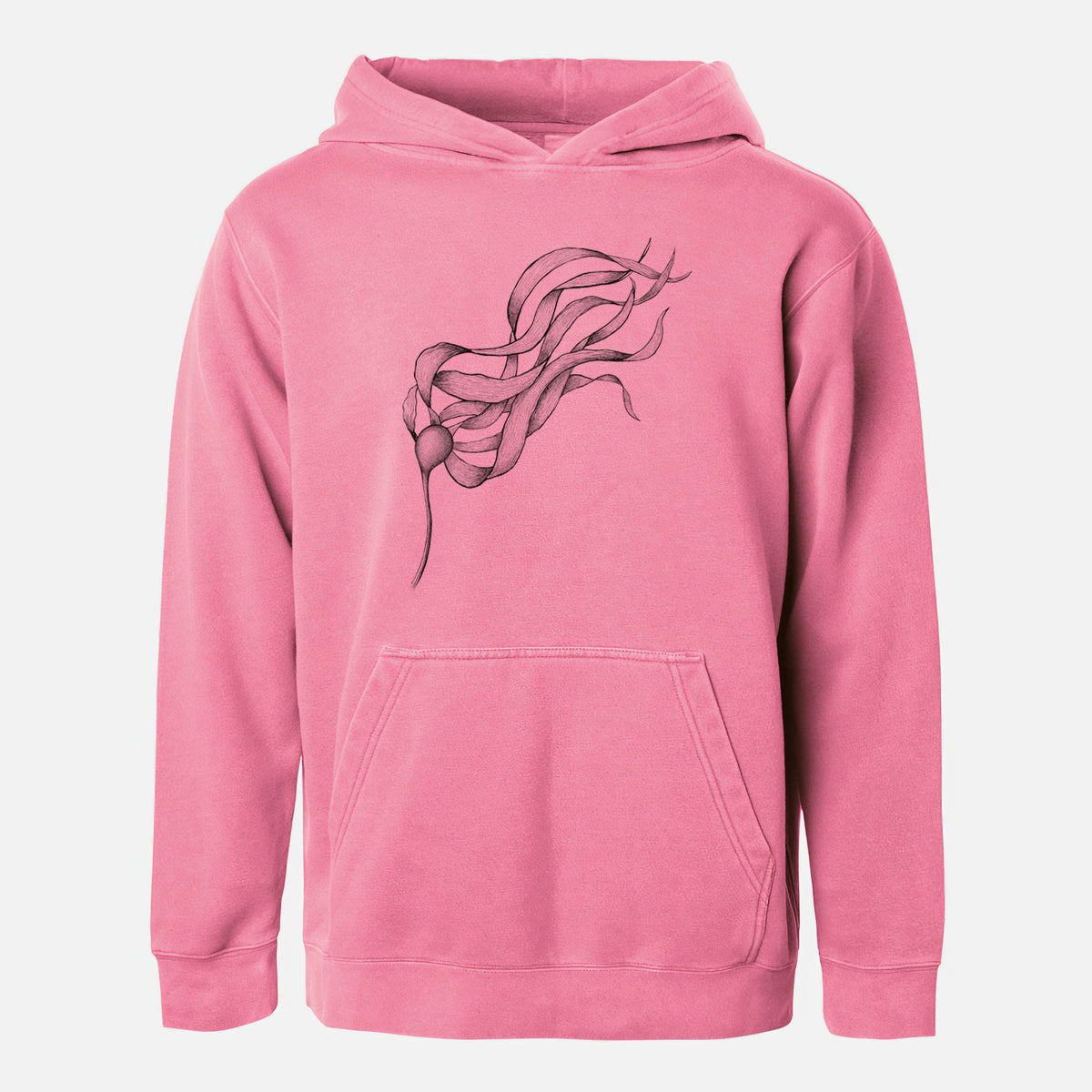 Bull Kelp - Nereocystis Luetkeana - Youth Pigment Dyed Hoodie