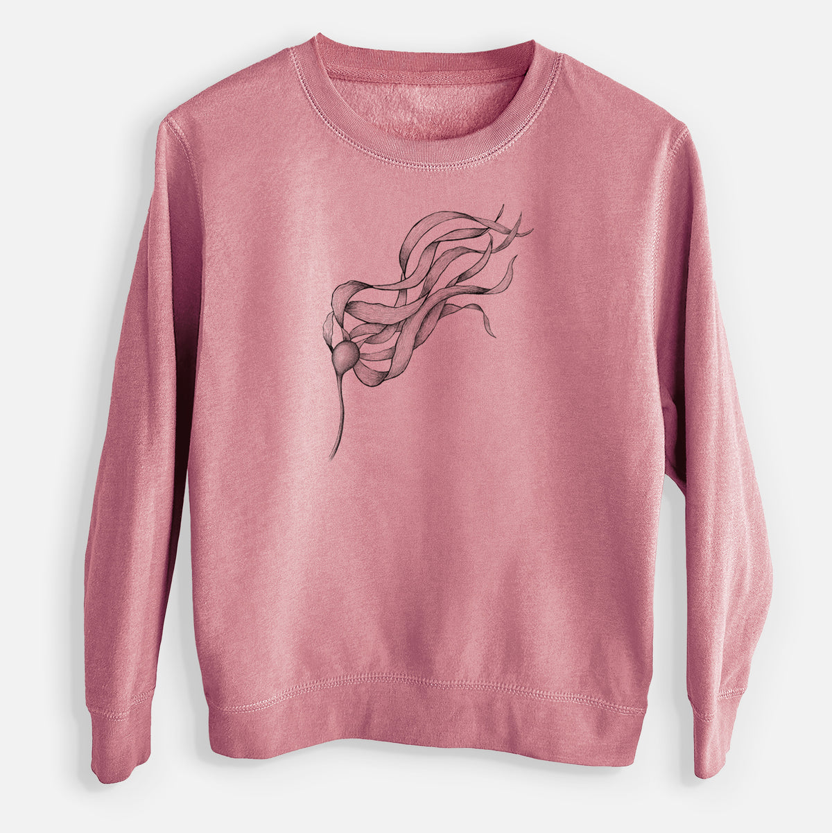 Bull Kelp - Nereocystis Luetkeana - Youth Lightweight Crewneck Sweatshirt