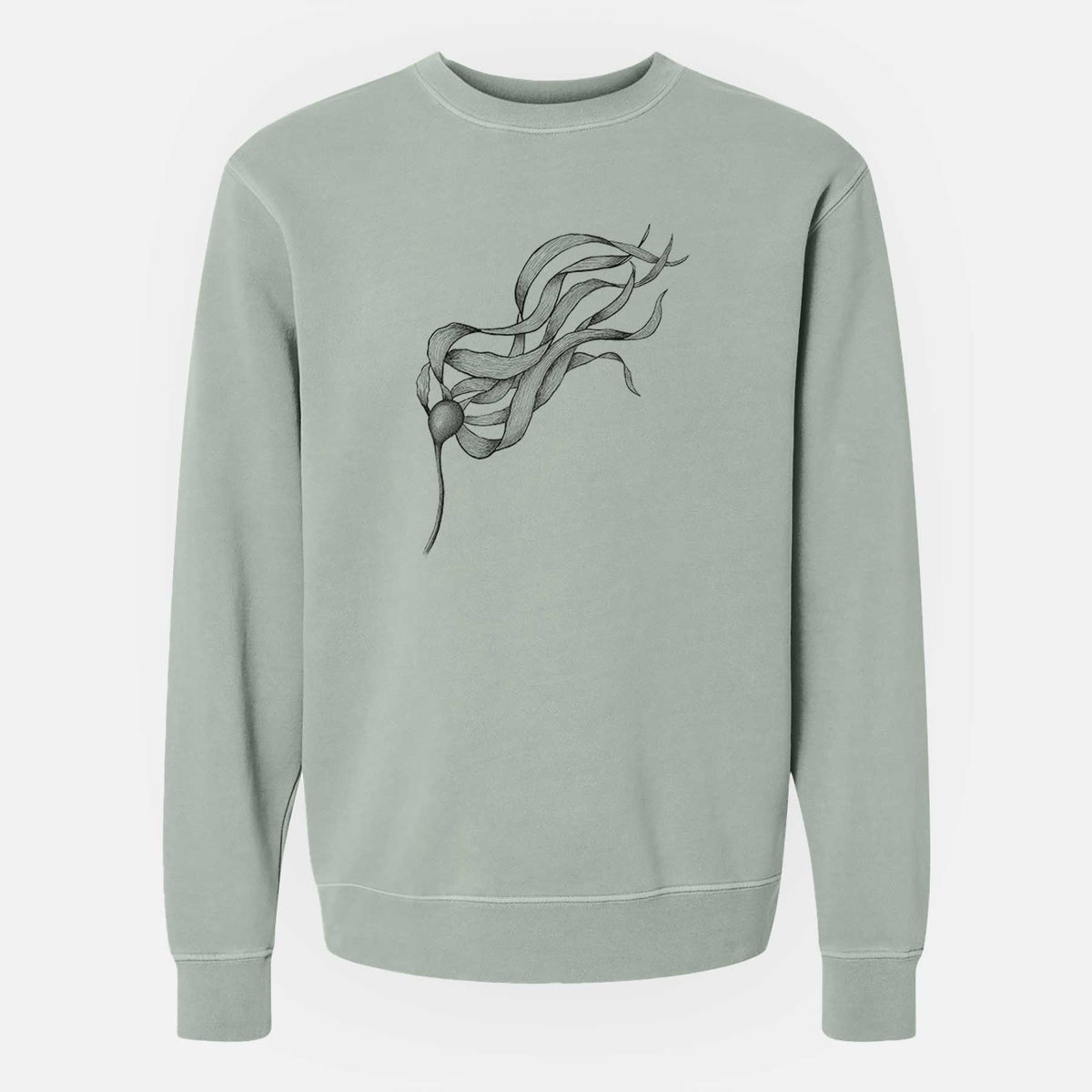 Bull Kelp - Nereocystis Luetkeana - Unisex Pigment Dyed Crew Sweatshirt