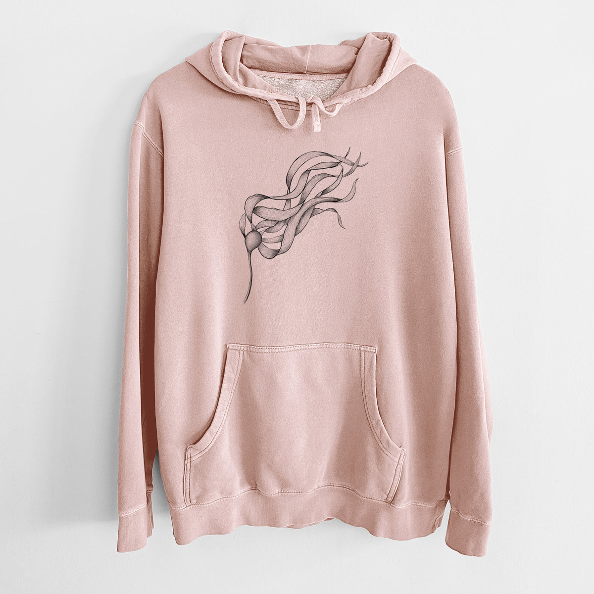 Bull Kelp - Nereocystis Luetkeana - Unisex Pigment Dyed Hoodie