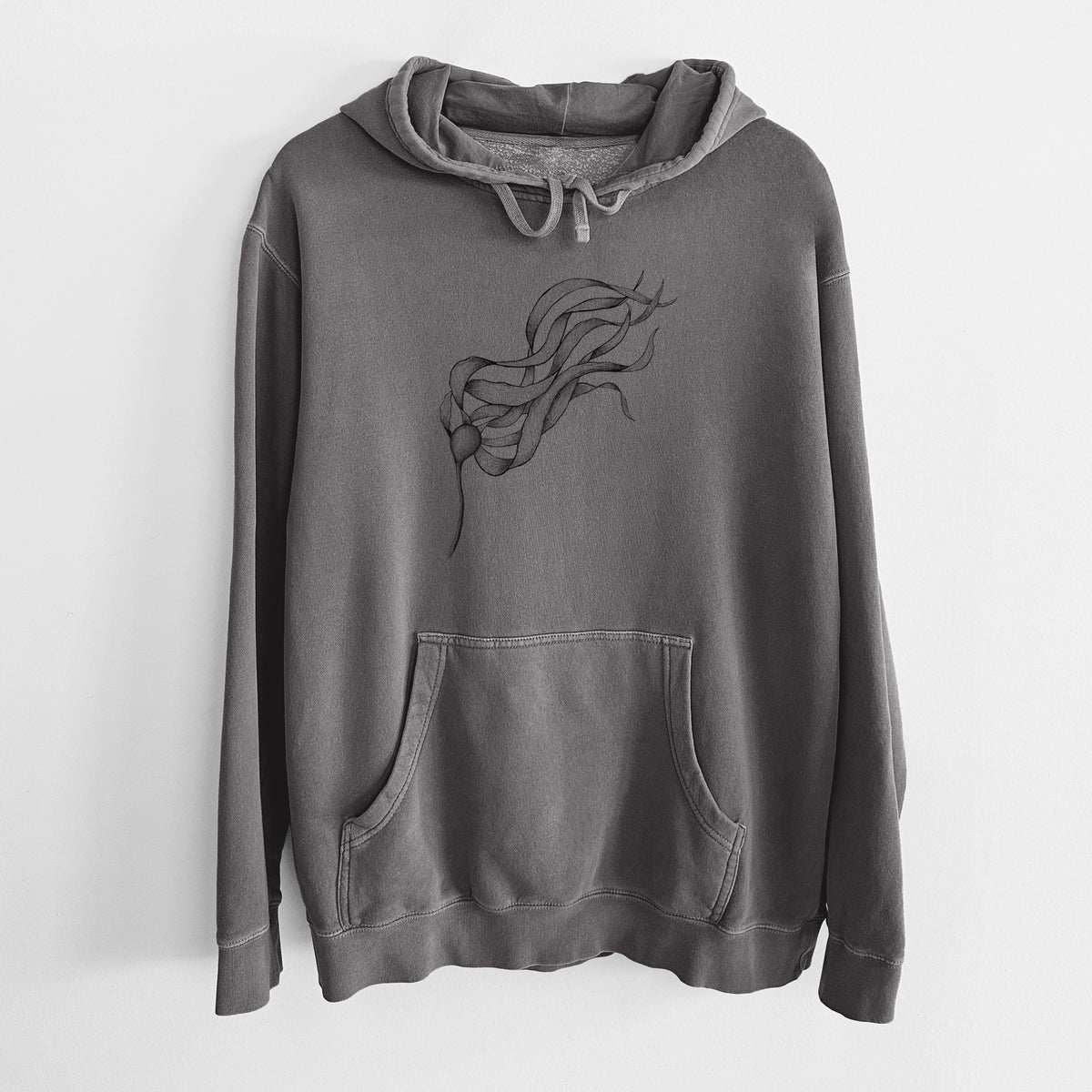 Bull Kelp - Nereocystis Luetkeana - Unisex Pigment Dyed Hoodie