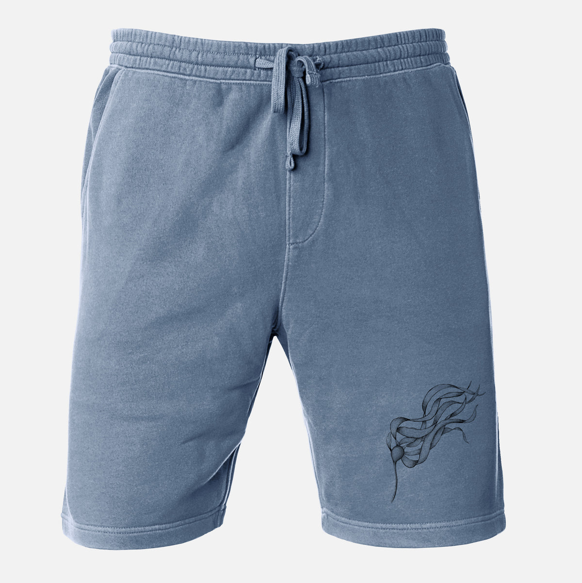 Bull Kelp - Nereocystis Luetkeana - Unisex Pigment Dyed Shorts