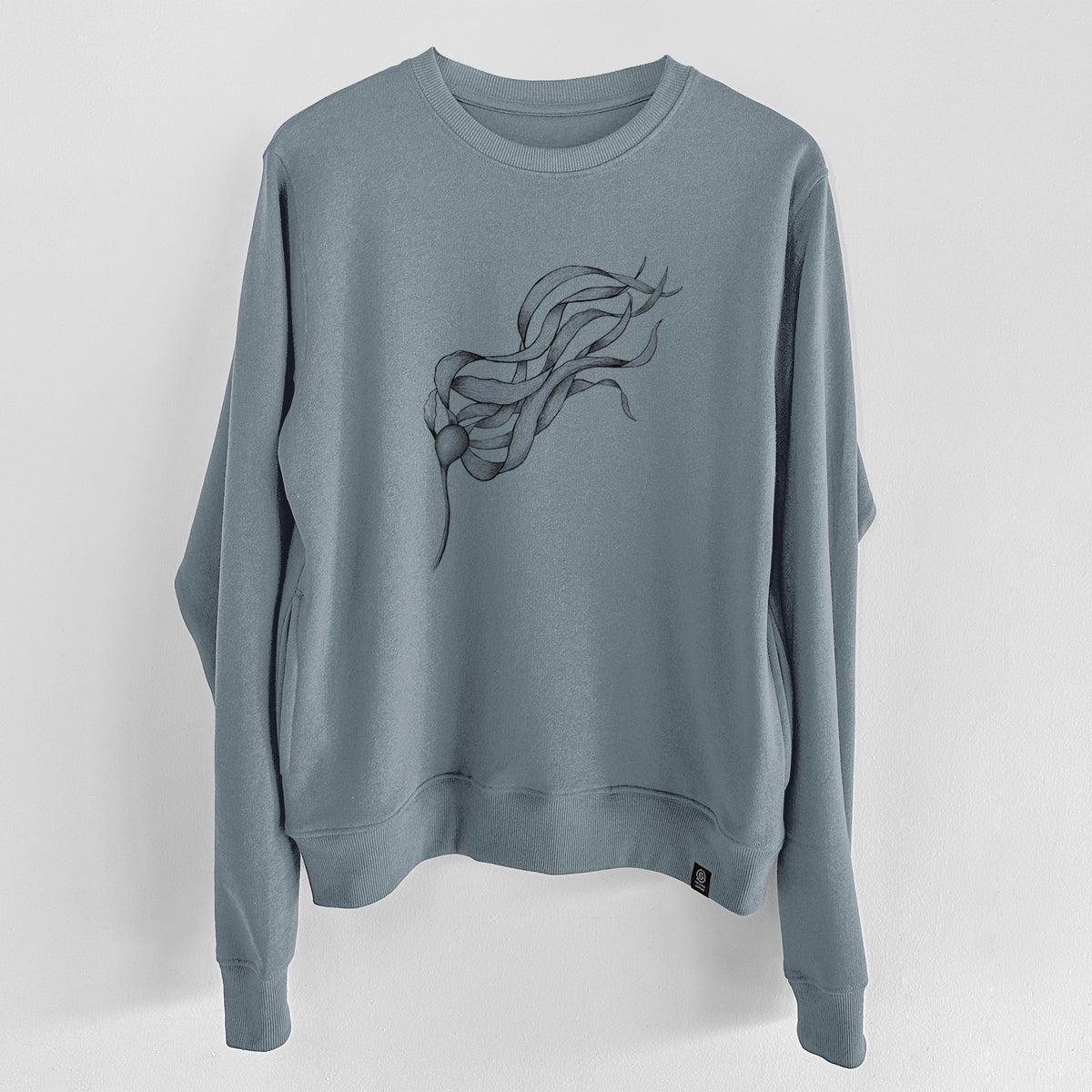 Bull Kelp - Nereocystis Luetkeana  - Unisex Reclaimed Crewneck Sweatshirt