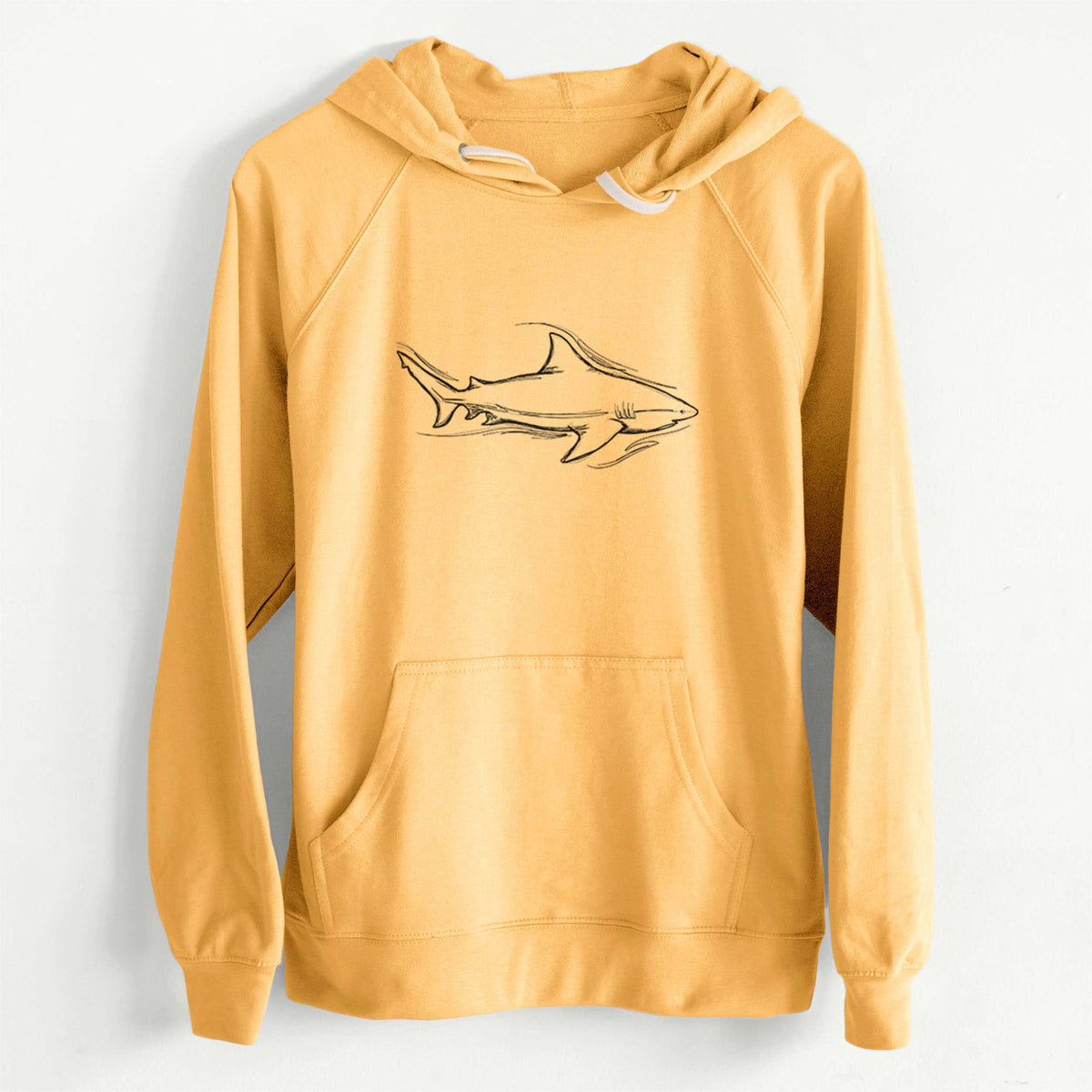 CLEARANCE - Bull Shark  - Unisex Slim Fit Loopback Terry Hoodie