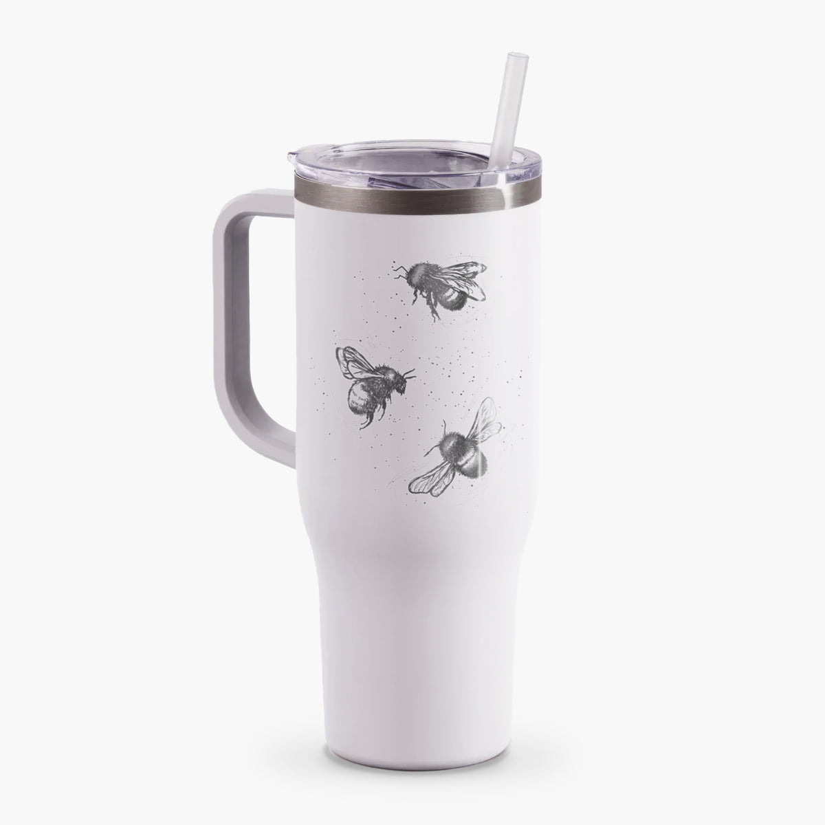 American Bumblebee Trio - Bombus Pensylvanicus - 40oz Tumbler with Handle