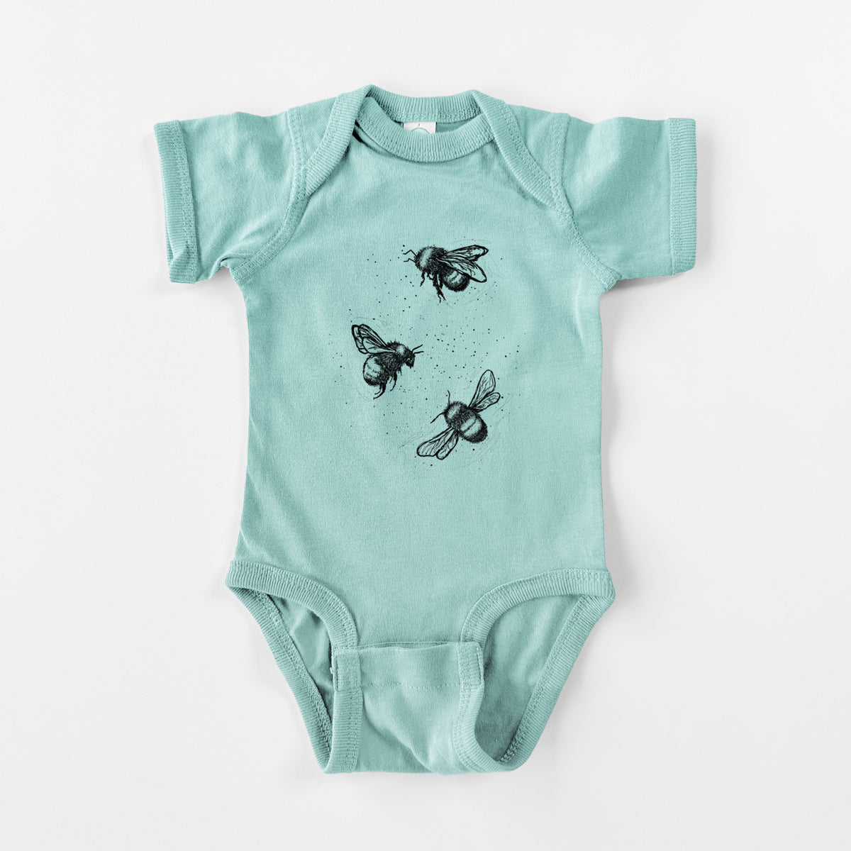 American Bumblebee Trio - Bombus Pensylvanicus - Baby Fine Jersey Bodysuit