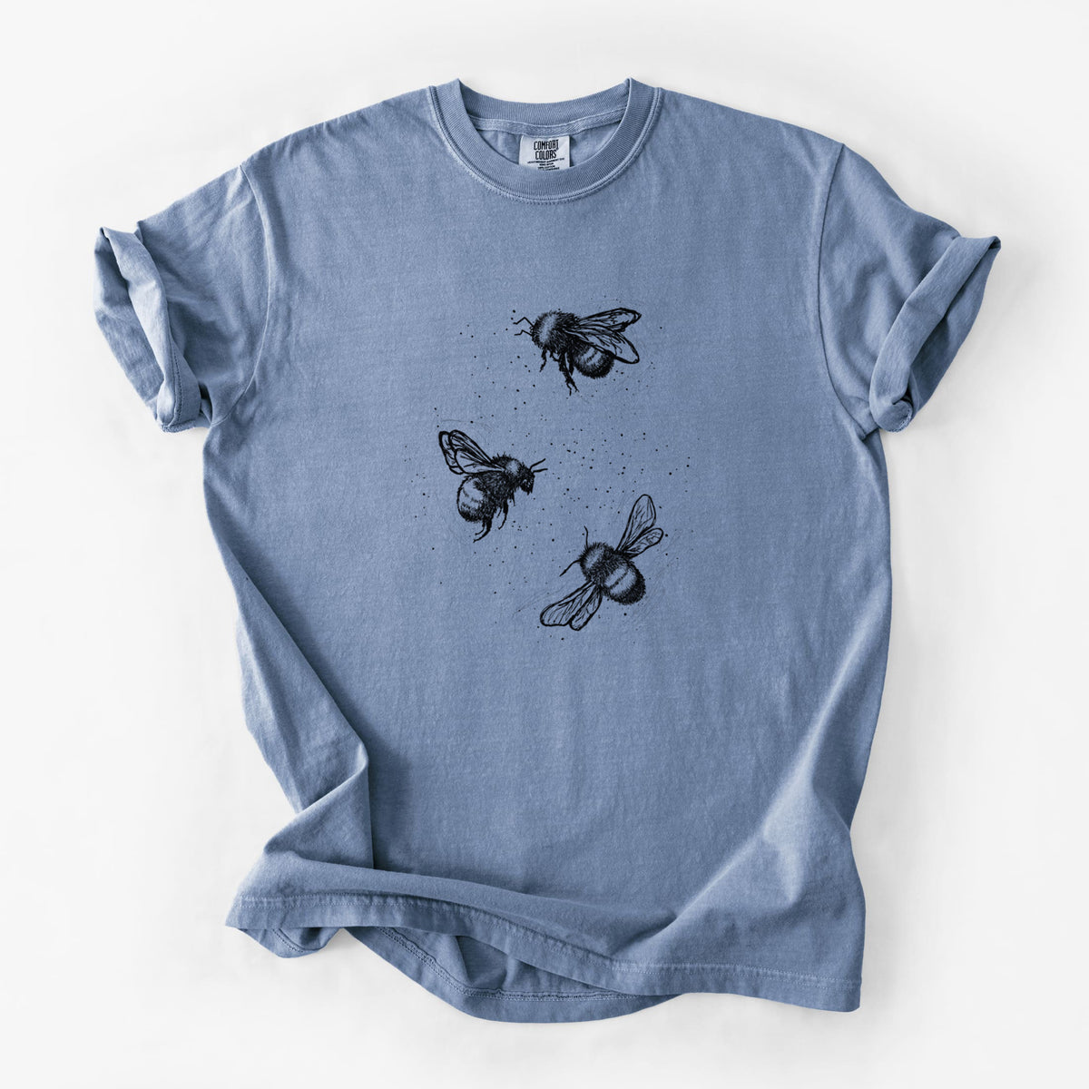 American Bumblebee Trio - Bombus Pensylvanicus - Unisex Comfort Colors Garment-Dyed Heavyweight T-shirt