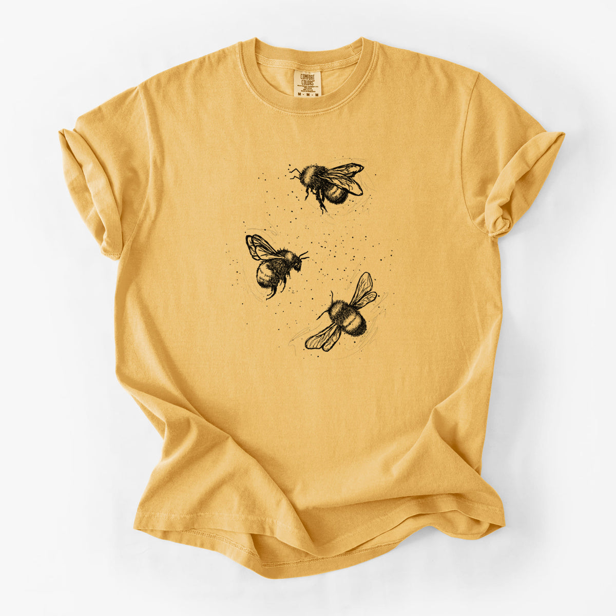 American Bumblebee Trio - Bombus Pensylvanicus - Unisex Comfort Colors Garment-Dyed Heavyweight T-shirt