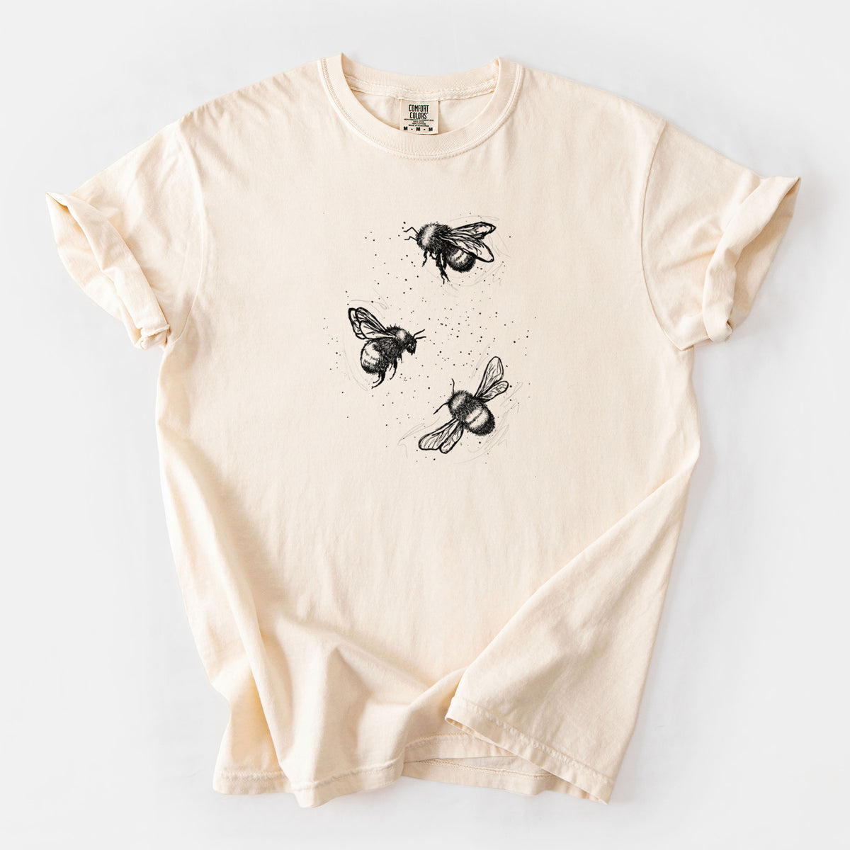 American Bumblebee Trio - Bombus Pensylvanicus - Unisex Comfort Colors Garment-Dyed Heavyweight T-shirt