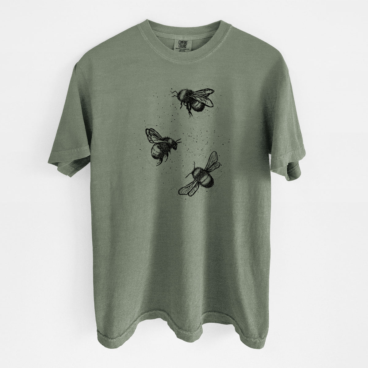American Bumblebee Trio - Bombus Pensylvanicus - Unisex Comfort Colors Garment-Dyed Heavyweight T-shirt