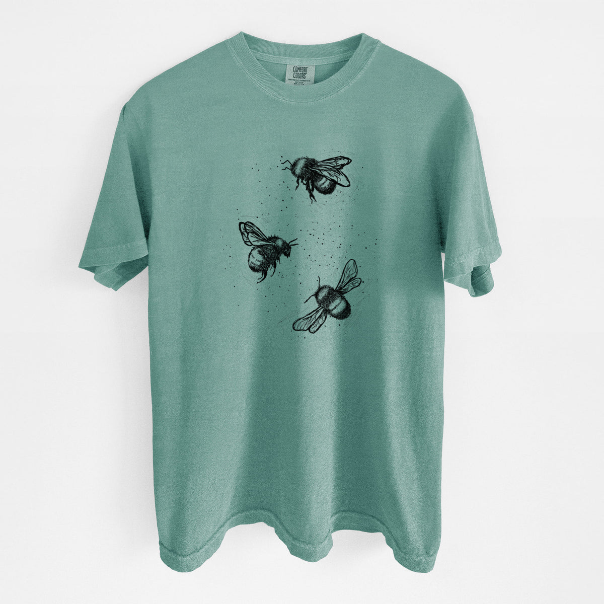 American Bumblebee Trio - Bombus Pensylvanicus - Unisex Comfort Colors Garment-Dyed Heavyweight T-shirt