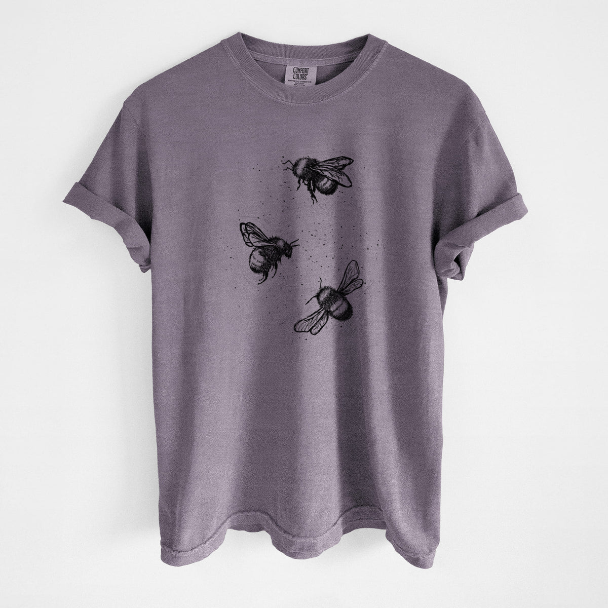 American Bumblebee Trio - Bombus Pensylvanicus - Unisex Comfort Colors Garment-Dyed Heavyweight T-shirt