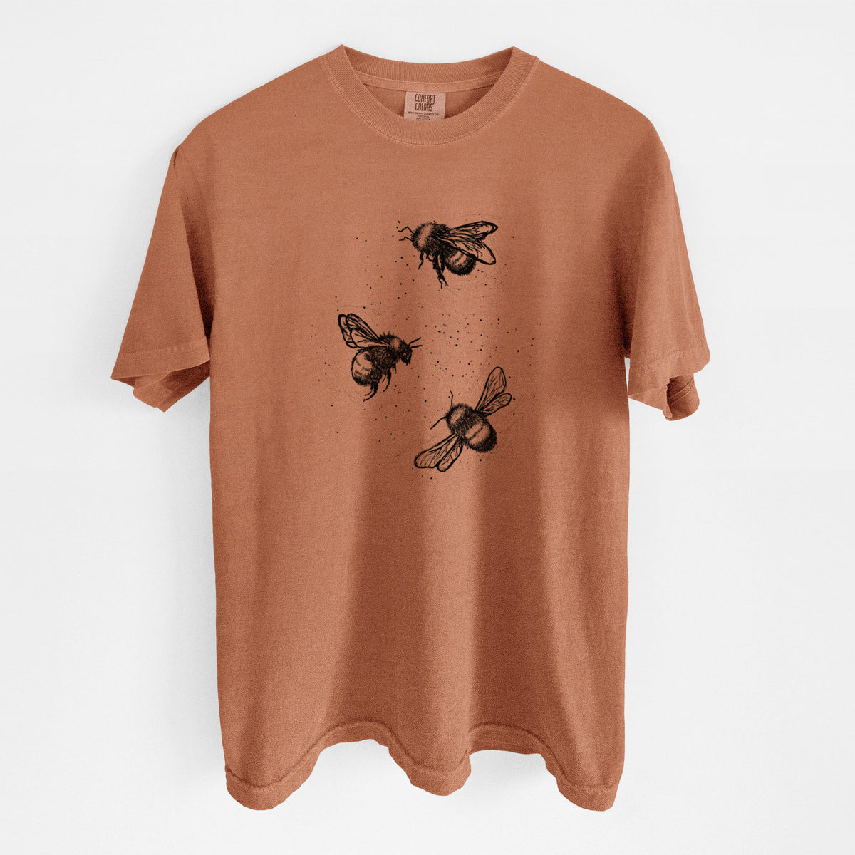 American Bumblebee Trio - Bombus Pensylvanicus - Unisex Comfort Colors Garment-Dyed Heavyweight T-shirt