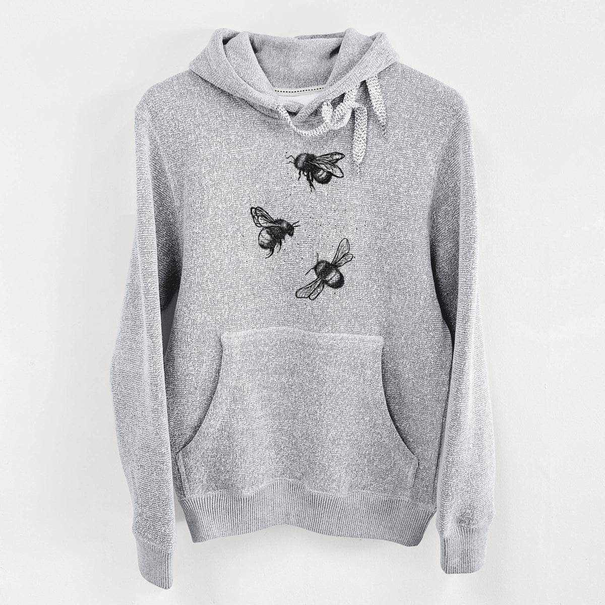 American Bumblebee Trio - Bombus Pensylvanicus - Knit Hoodie