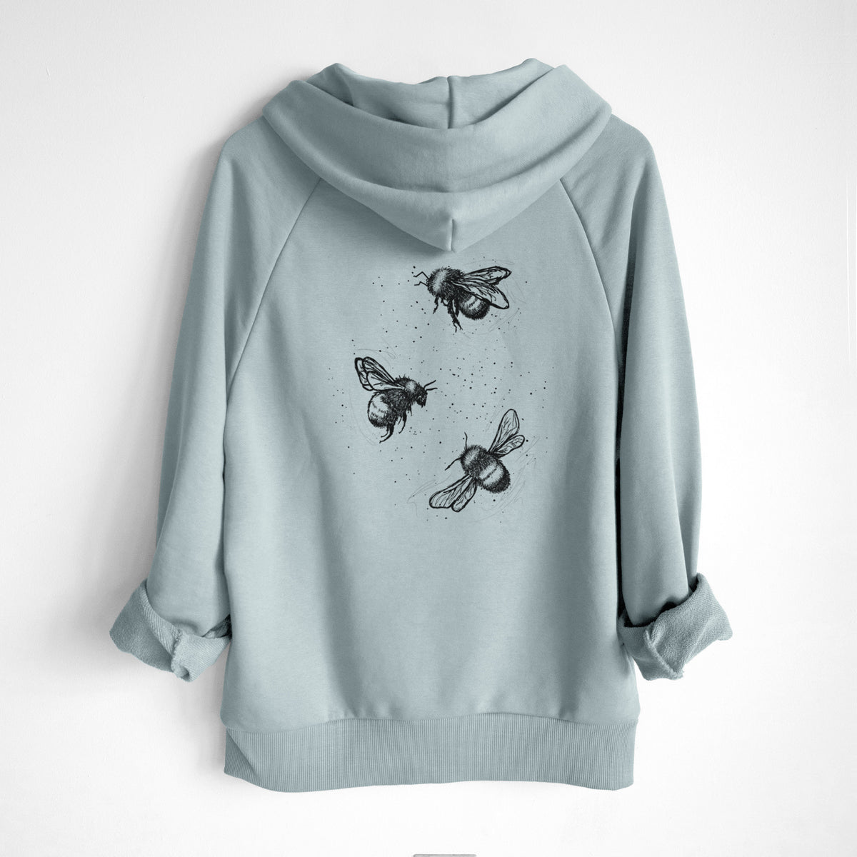American Bumblebee Trio - Bombus Pensylvanicus - UltraLuxe Heavyweight French Terry Hoodie