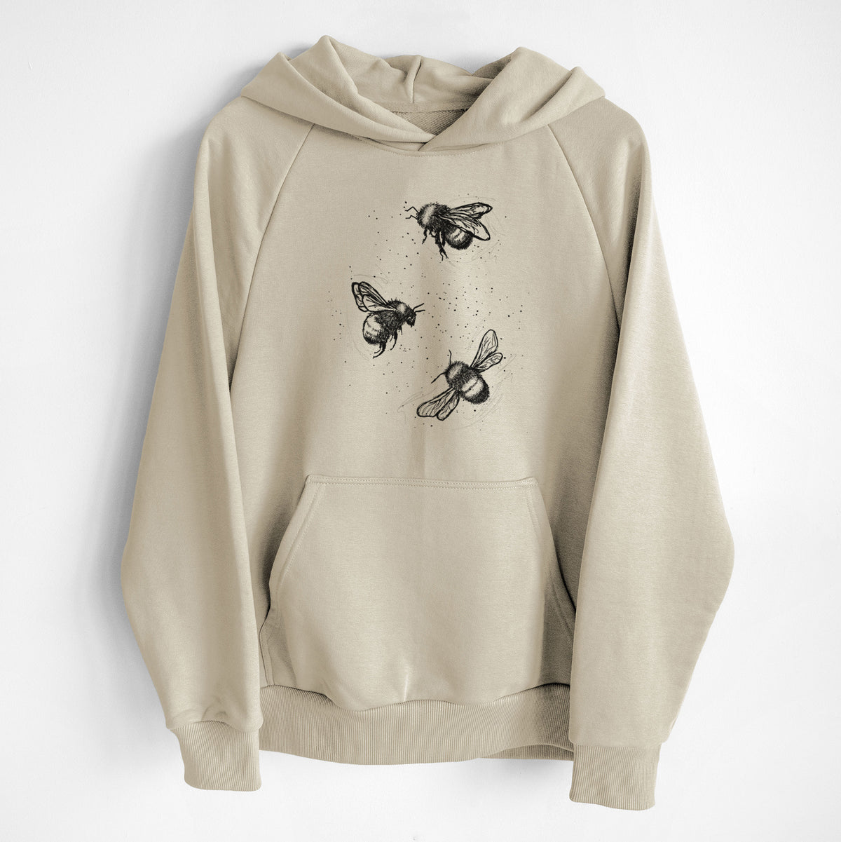American Bumblebee Trio - Bombus Pensylvanicus - UltraLuxe Heavyweight French Terry Hoodie