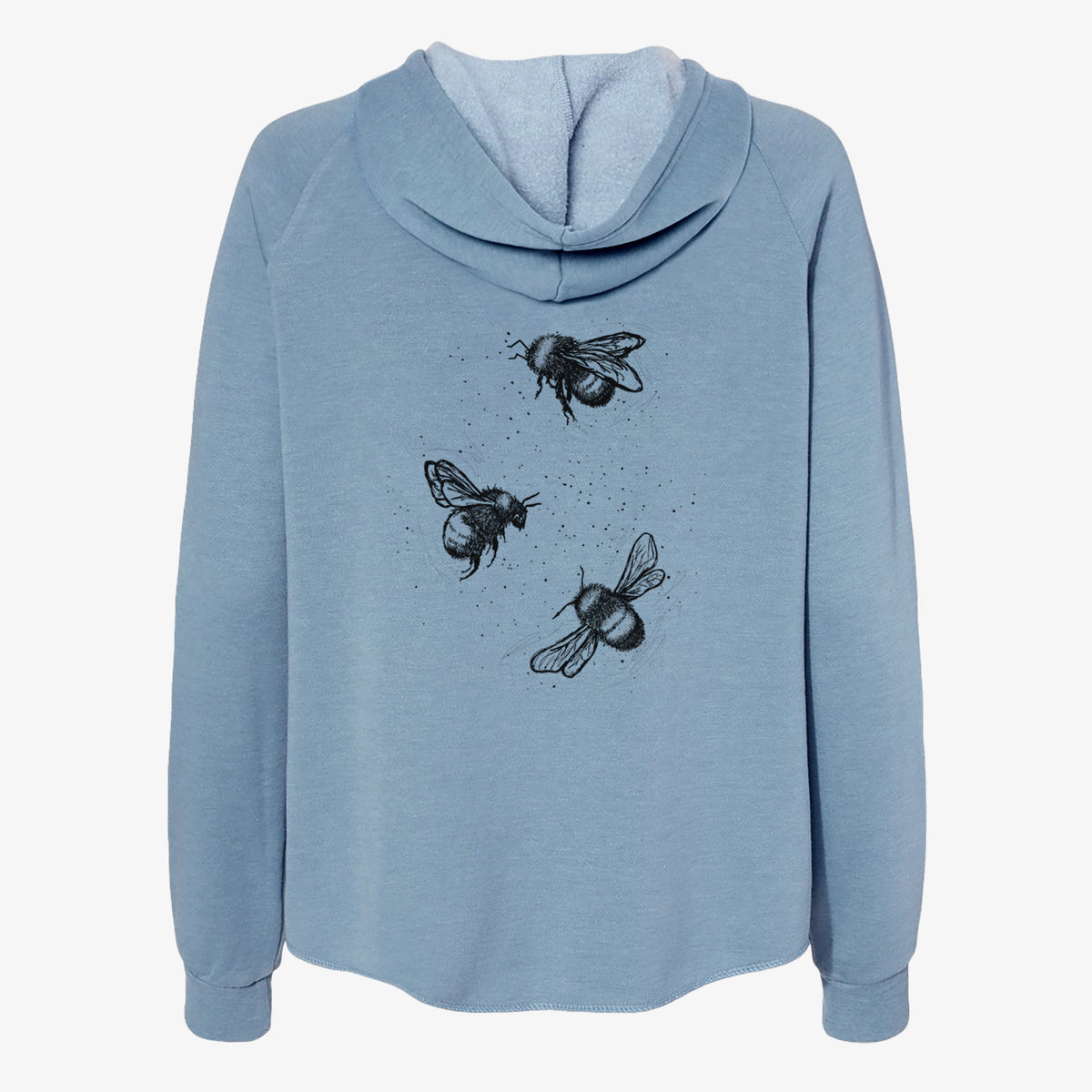 American Bumblebee Trio - Bombus Pensylvanicus - Women's Cali Wave Zip-Up Sweatshirt