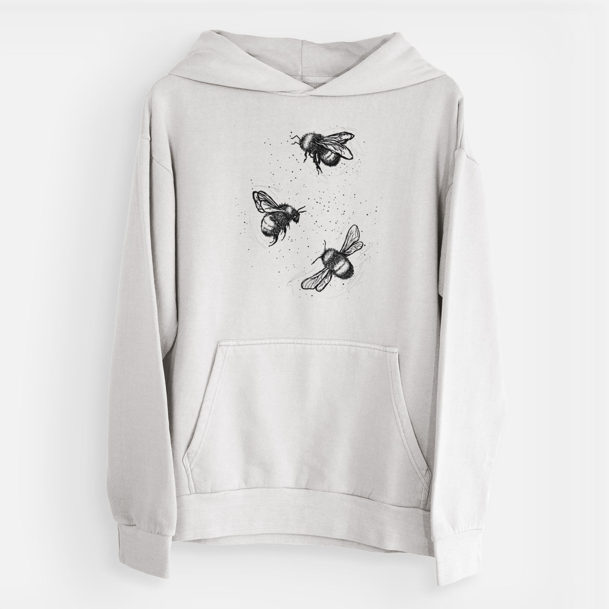 American Bumblebee Trio - Bombus Pensylvanicus  - Urban Heavyweight Hoodie