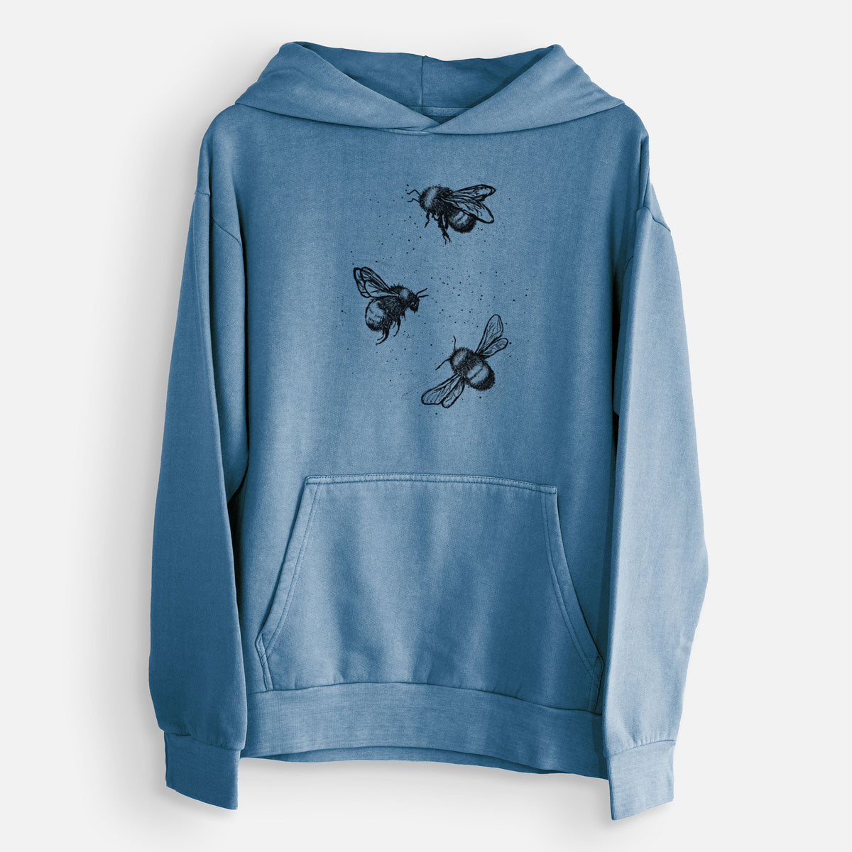 American Bumblebee Trio - Bombus Pensylvanicus  - Urban Heavyweight Hoodie