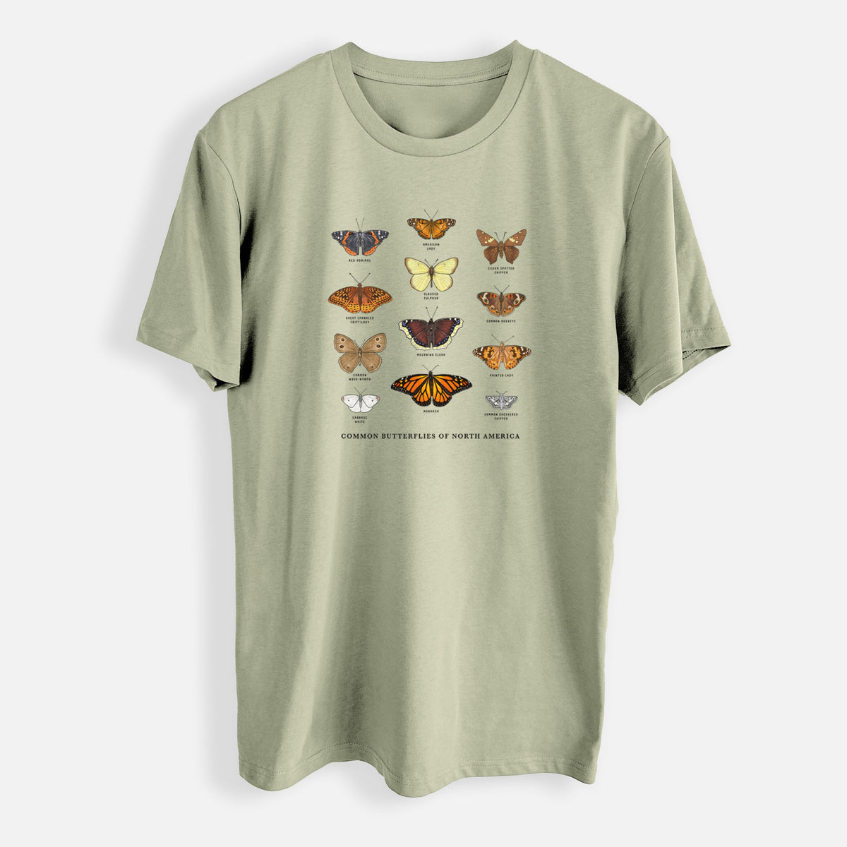 Common Butterflies of North America - Mens Everyday Staple Tee