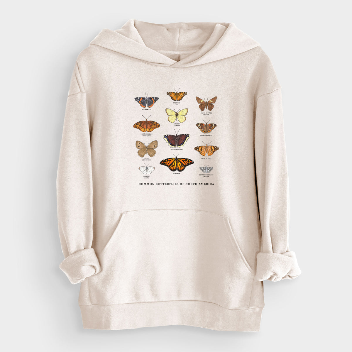 Common Butterflies of North America  - Bodega Midweight Hoodie