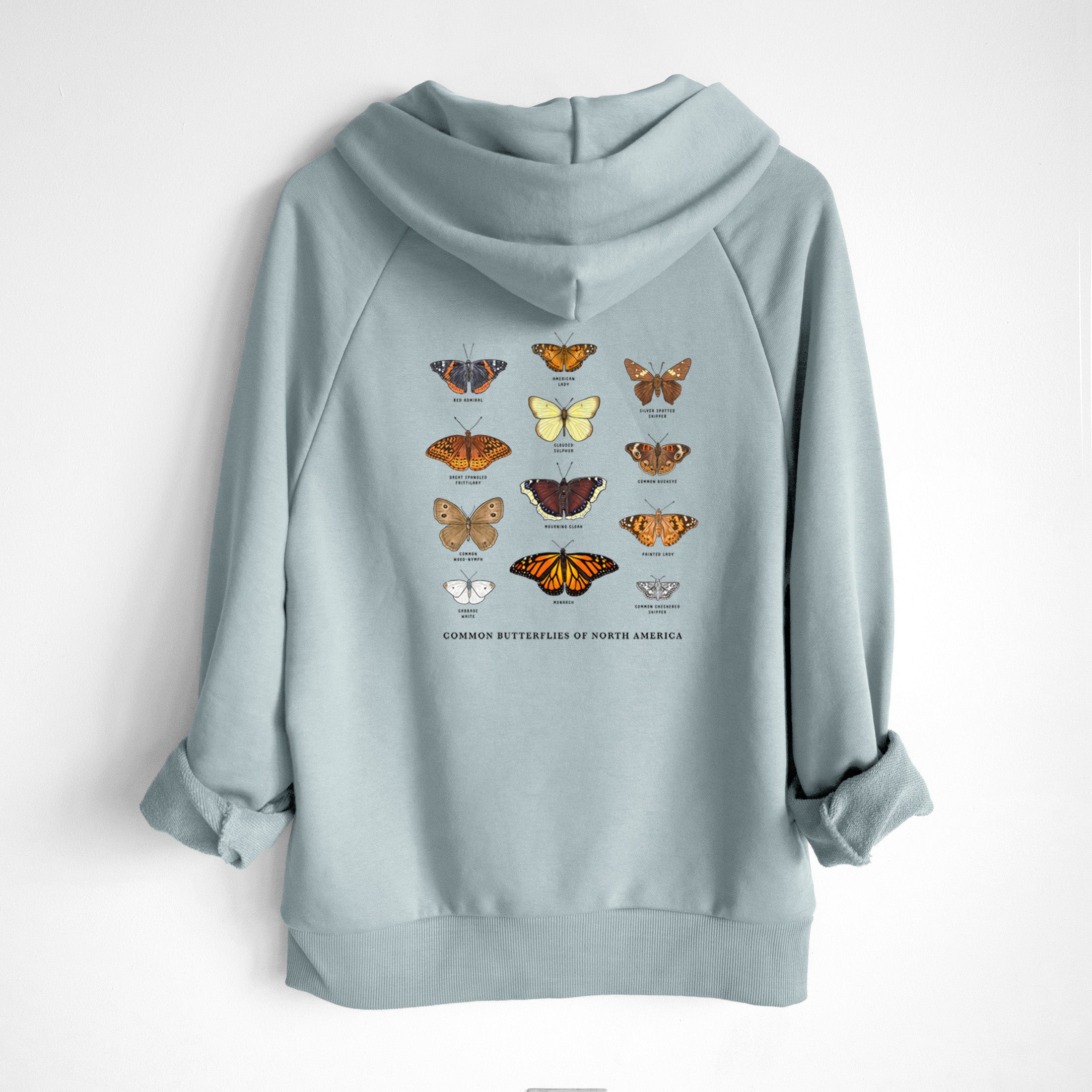 Common Butterflies of North America - UltraLuxe Heavyweight French Terry Hoodie