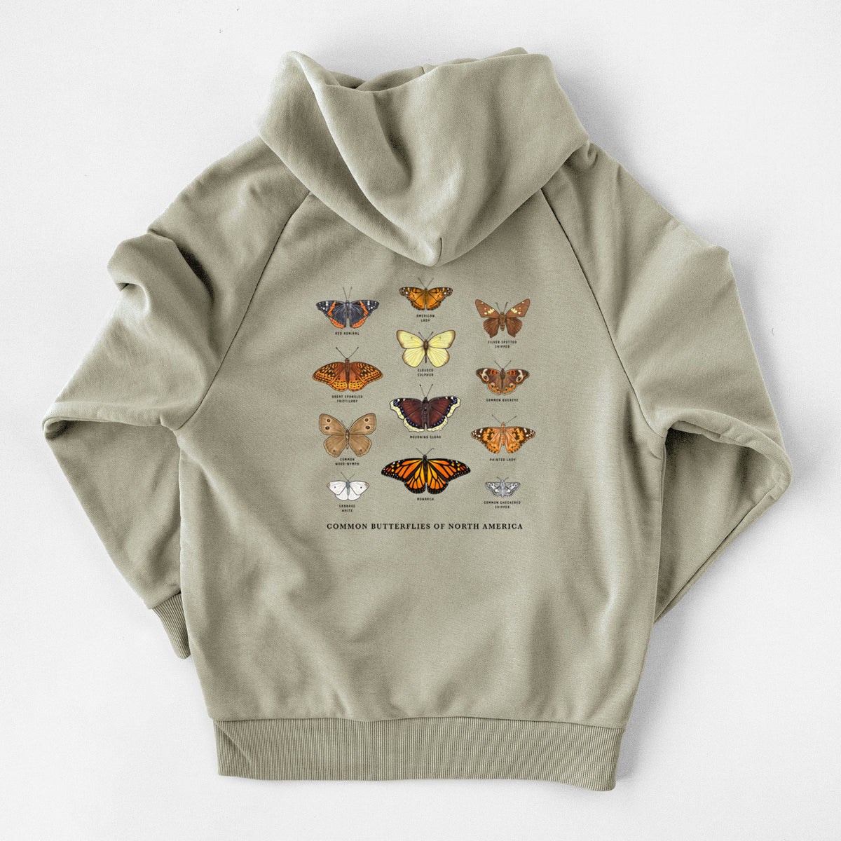 Common Butterflies of North America - UltraLuxe Heavyweight French Terry Hoodie